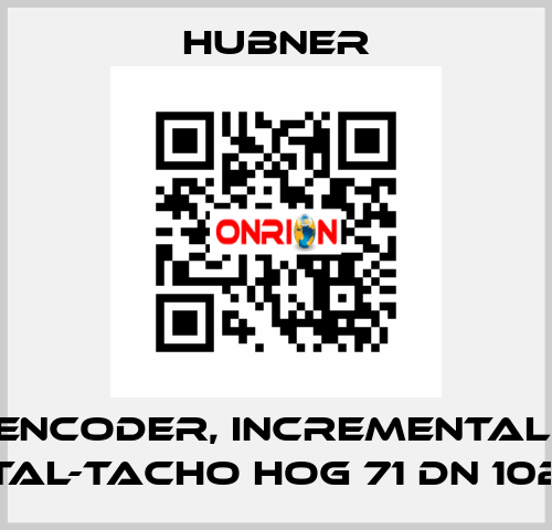 Encoder, Incremental, Digital-Tacho HOG 71 DN 1024 CI HUBNER