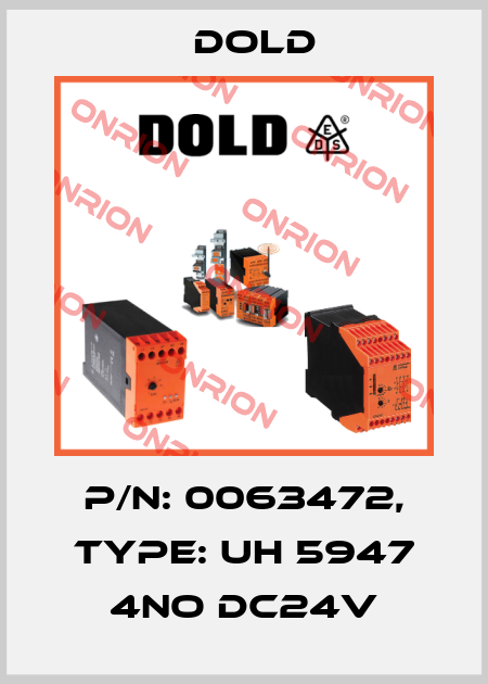 p/n: 0063472, Type: UH 5947 4NO DC24V Dold