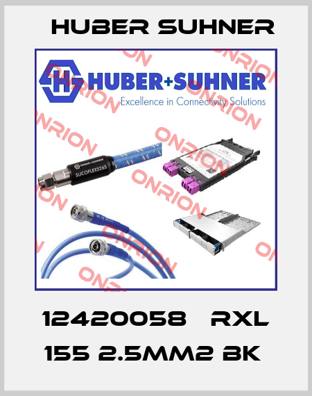 12420058   RXL 155 2.5MM2 BK  Huber Suhner