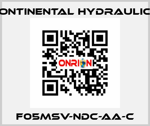 F05MSV-NDC-AA-C Continental Hydraulics