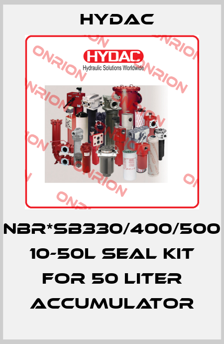 NBR*SB330/400/500 10-50L Seal Kit for 50 liter accumulator Hydac