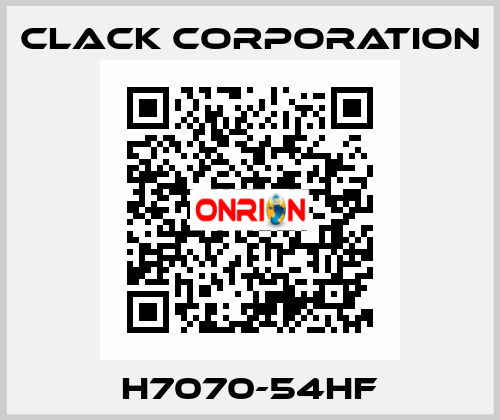 H7070-54HF Clack Corporation