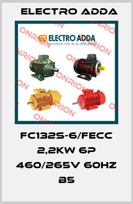 FC132S-6/FECC 2,2kW 6P 460/265V 60Hz B5 Electro Adda