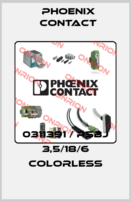 0311391 / PSBJ 3,5/18/6 colorless Phoenix Contact