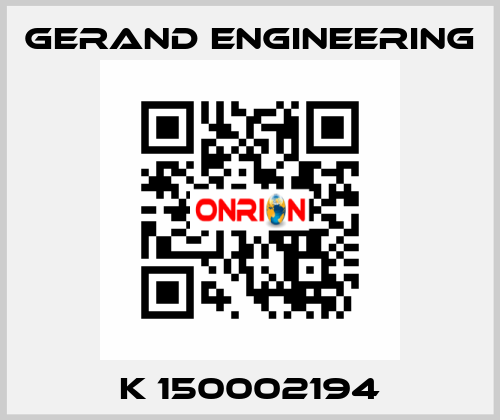 K 150002194 Gerand Engineering
