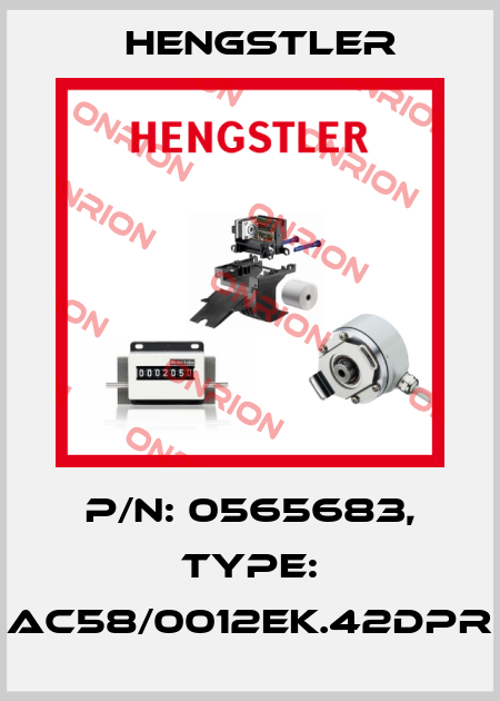 p/n: 0565683, Type: AC58/0012EK.42DPR Hengstler