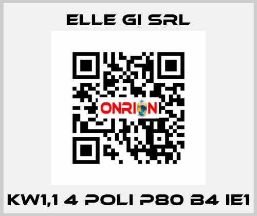 KW1,1 4 POLI P80 B4 IE1 ELLE GI SRL