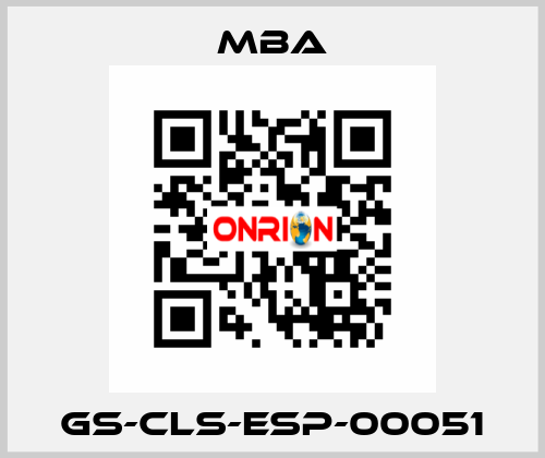 GS-CLS-ESP-00051 MBA