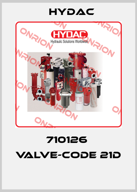 710126  VALVE-CODE 21D  Hydac