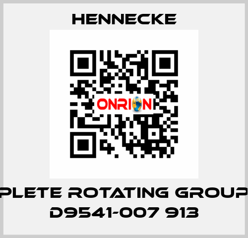 Complete rotating group for D9541-007 913 Hennecke