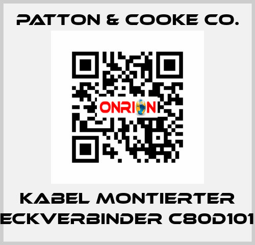 Kabel montierter Steckverbinder C80D1016x Patton & Cooke Co.