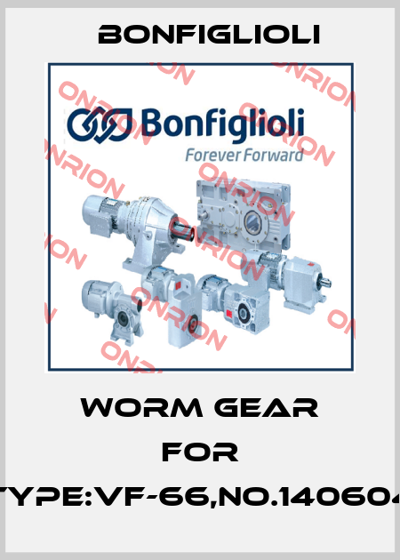worm gear for Type:VF-66,No.140604 Bonfiglioli