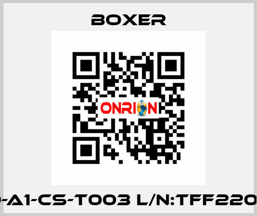 6639-A1-CS-T003 L/N:TFF2202578 Boxer