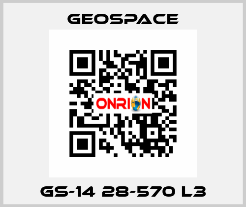 GS-14 28-570 L3 GeoSpace