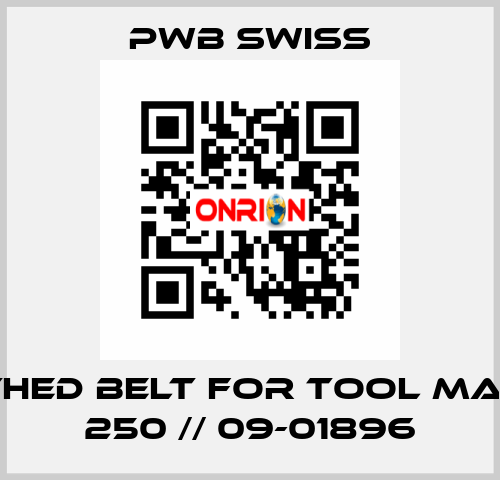 toothed belt for Tool Master 250 // 09-01896 PWB Swiss