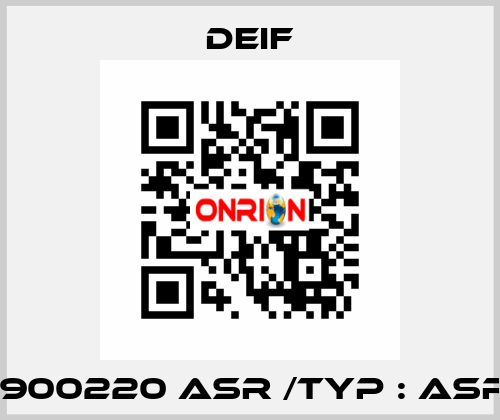2961900220 ASR /Typ : ASR 14.3 Deif
