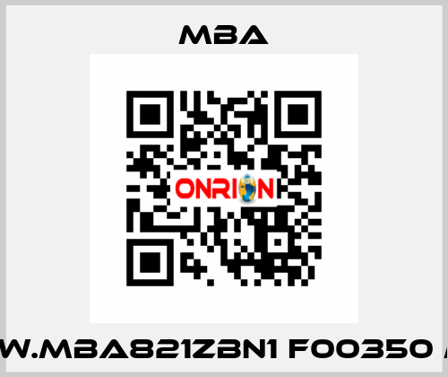 SW.MBA821ZBN1 F00350 M MBA