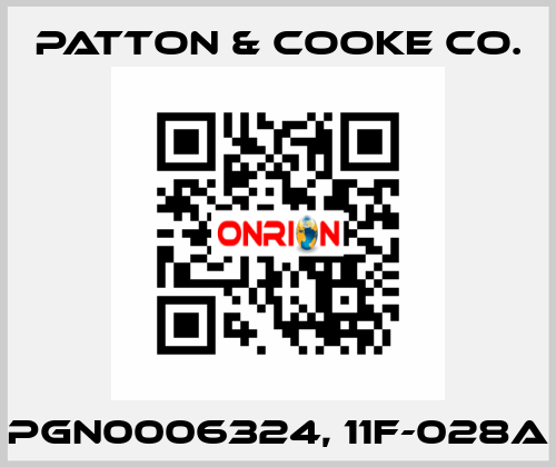 PGN0006324, 11F-028A Patton & Cooke Co.