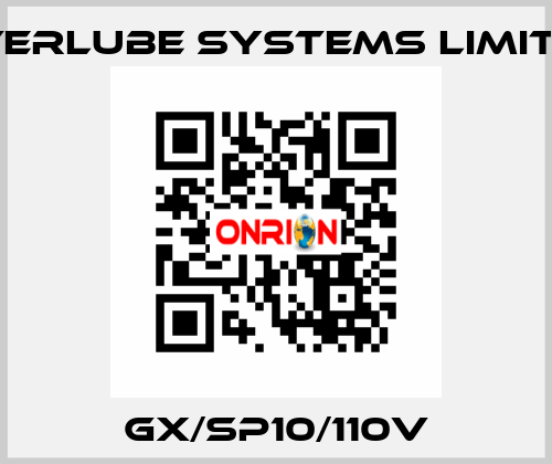 GX/SP10/110V Interlube Systems Limited