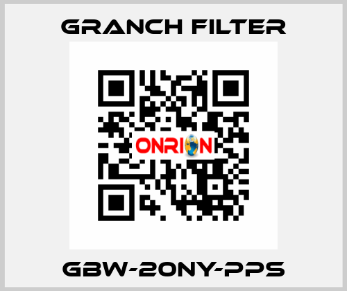 GBW-20NY-PPS GRANCH FILTER