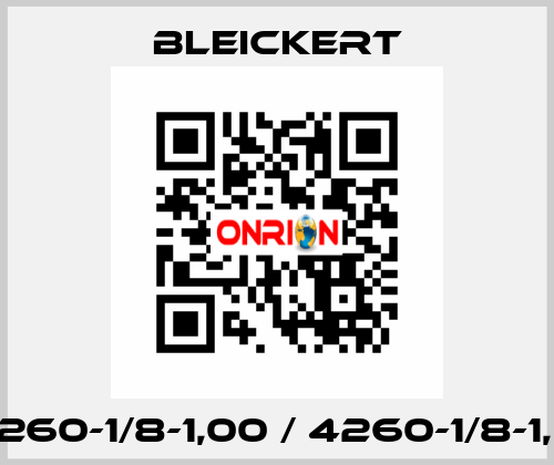 #4260-1/8-1,00 / 4260-1/8-1,00 Bleickert