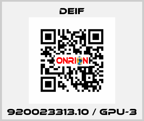 920023313.10 / GPU-3 Deif