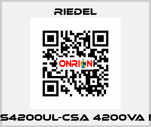 RSTS4200UL-CSA 4200VA IP00 Riedel