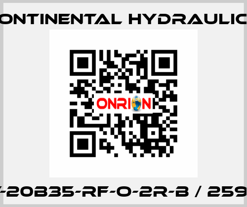 HPV-20B35-RF-O-2R-B / 259929 Continental Hydraulics
