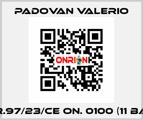 DIR.97/23/CE ON. 0100 (11 bar) PADOVAN VALERIO
