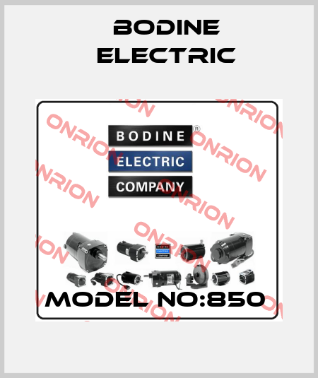 MODEL NO:850  BODINE ELECTRIC
