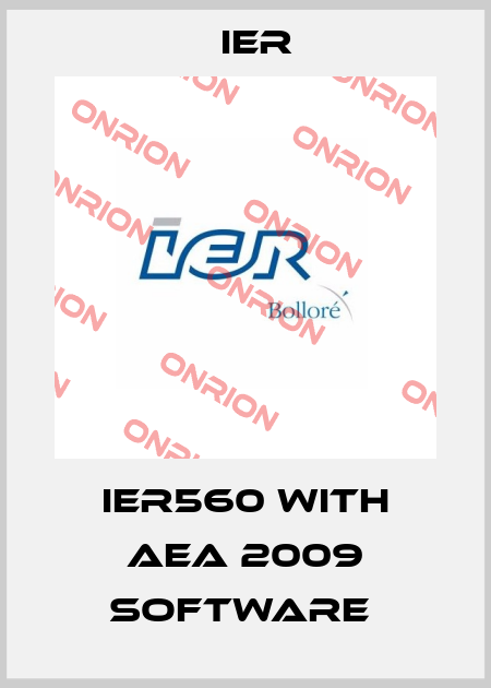 IER560 with AEA 2009 software  Ier