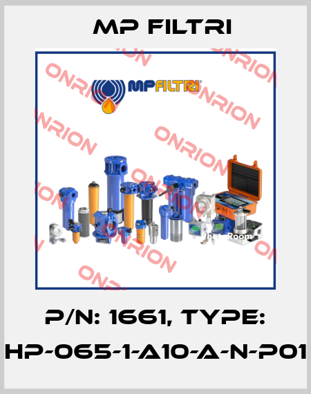 P/N: 1661, Type: HP-065-1-A10-A-N-P01 MP Filtri