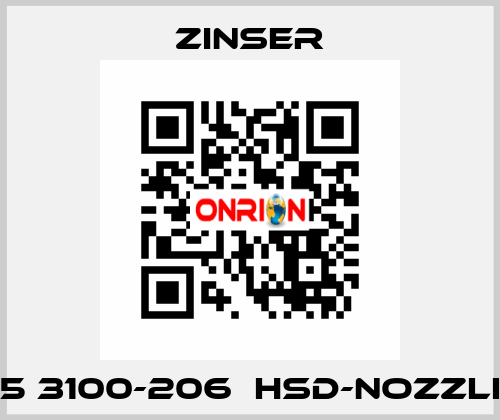 235 3100-206  HSD-nozzles  Zinser
