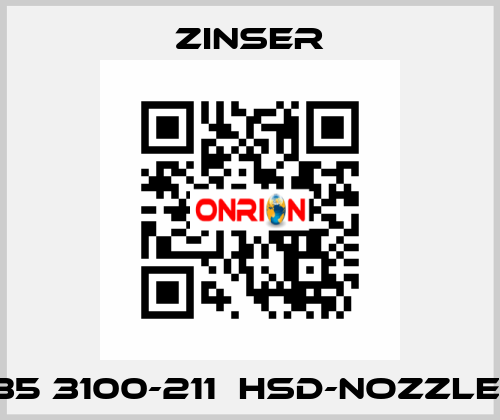 235 3100-211  HSD-nozzles  Zinser