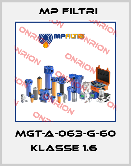 MGT-A-063-G-60   Klasse 1.6  MP Filtri