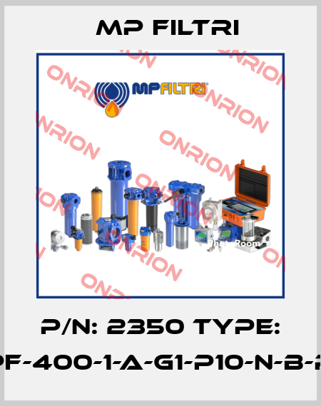 P/N: 2350 Type: MPF-400-1-A-G1-P10-N-B-P01 MP Filtri