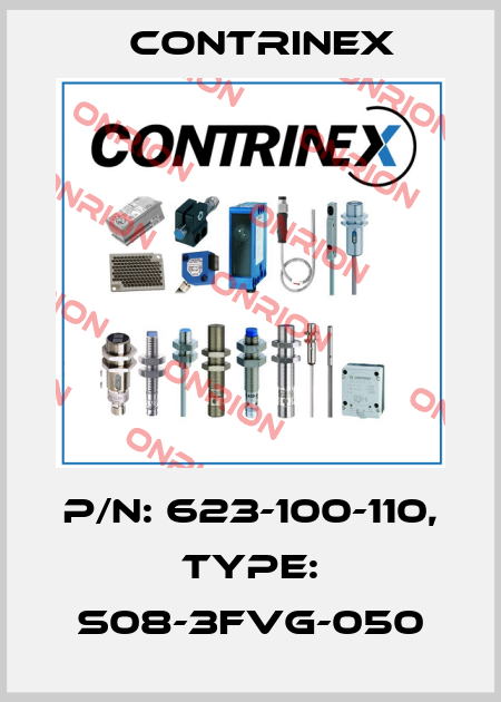 p/n: 623-100-110, Type: S08-3FVG-050 Contrinex