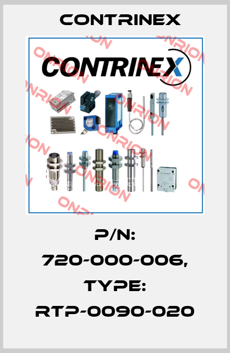 p/n: 720-000-006, Type: RTP-0090-020 Contrinex