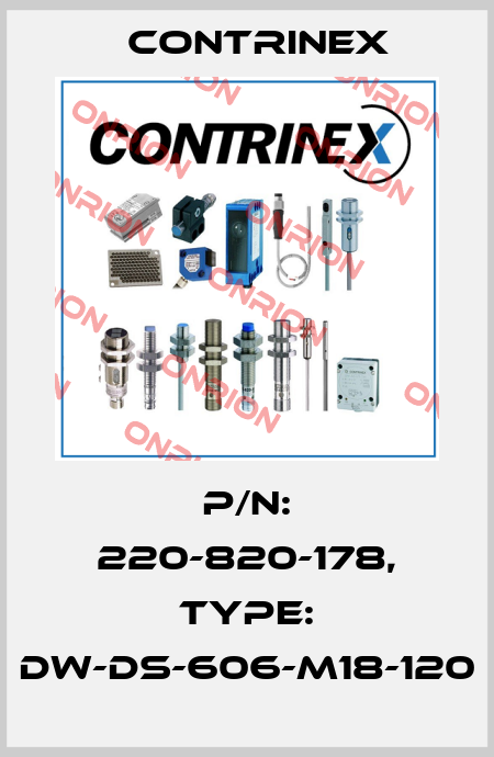 p/n: 220-820-178, Type: DW-DS-606-M18-120 Contrinex