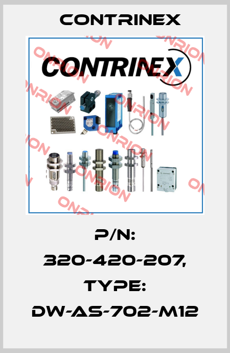 p/n: 320-420-207, Type: DW-AS-702-M12 Contrinex