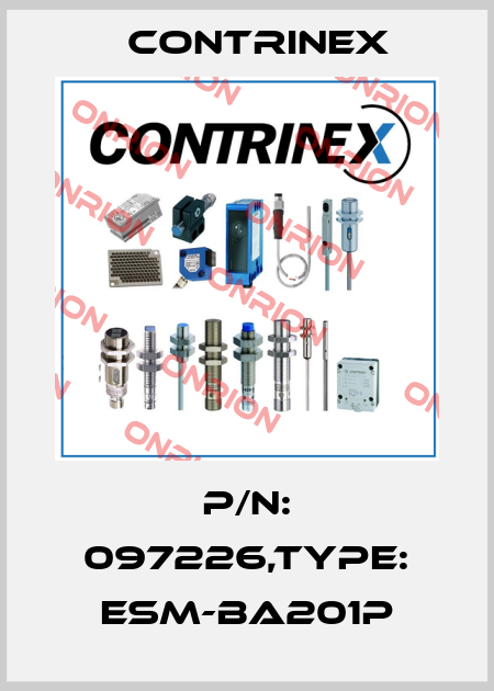 P/N: 097226,Type: ESM-BA201P Contrinex