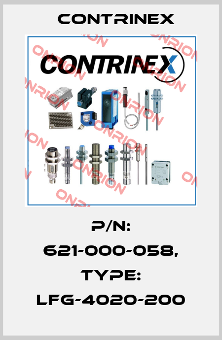 p/n: 621-000-058, Type: LFG-4020-200 Contrinex