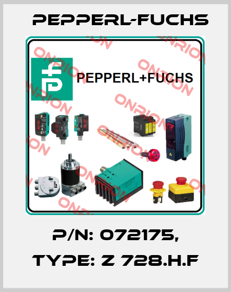 p/n: 072175, Type: Z 728.H.F Pepperl-Fuchs