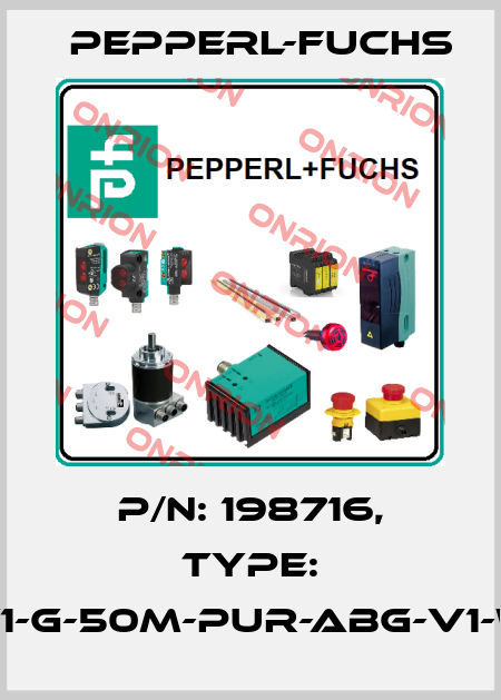p/n: 198716, Type: V1-G-50M-PUR-ABG-V1-W Pepperl-Fuchs