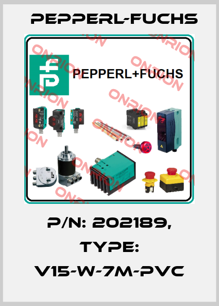 p/n: 202189, Type: V15-W-7M-PVC Pepperl-Fuchs