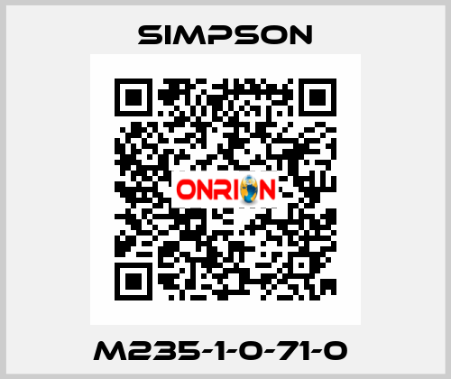 M235-1-0-71-0  Simpson