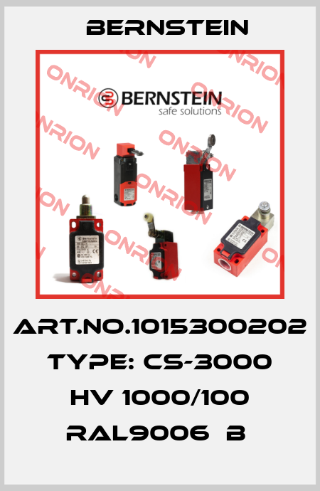 Art.No.1015300202 Type: CS-3000 HV 1000/100 RAL9006  B  Bernstein