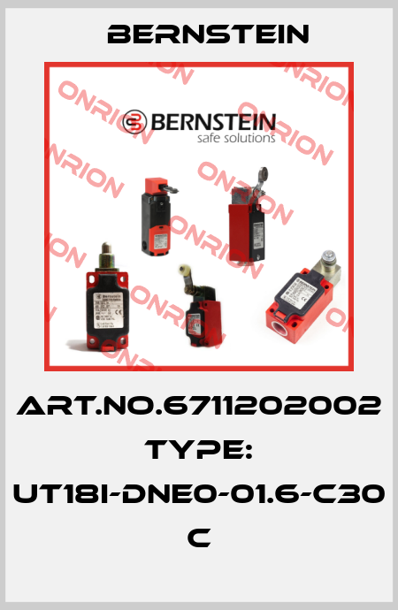 Art.No.6711202002 Type: UT18I-DNE0-01.6-C30          C Bernstein