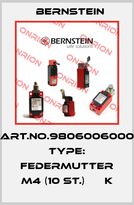 Art.No.9806006000 Type: FEDERMUTTER M4 (10 ST.)      K Bernstein
