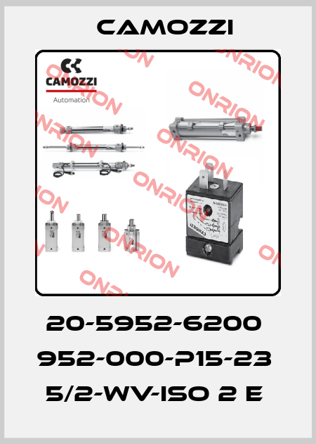 20-5952-6200  952-000-P15-23  5/2-WV-ISO 2 E  Camozzi